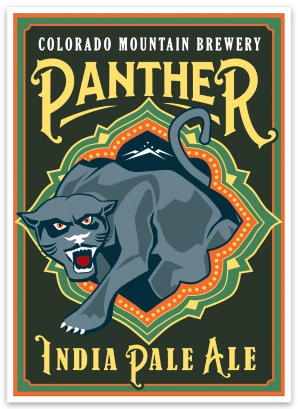 Colorado Mountain Brewery- Panther IPA Sticker