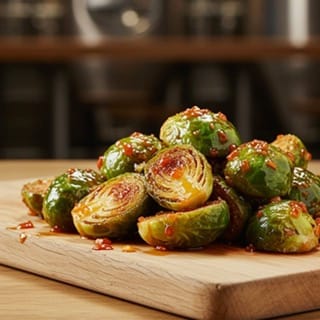 Sweet Chili Glazed Brussels Sprouts